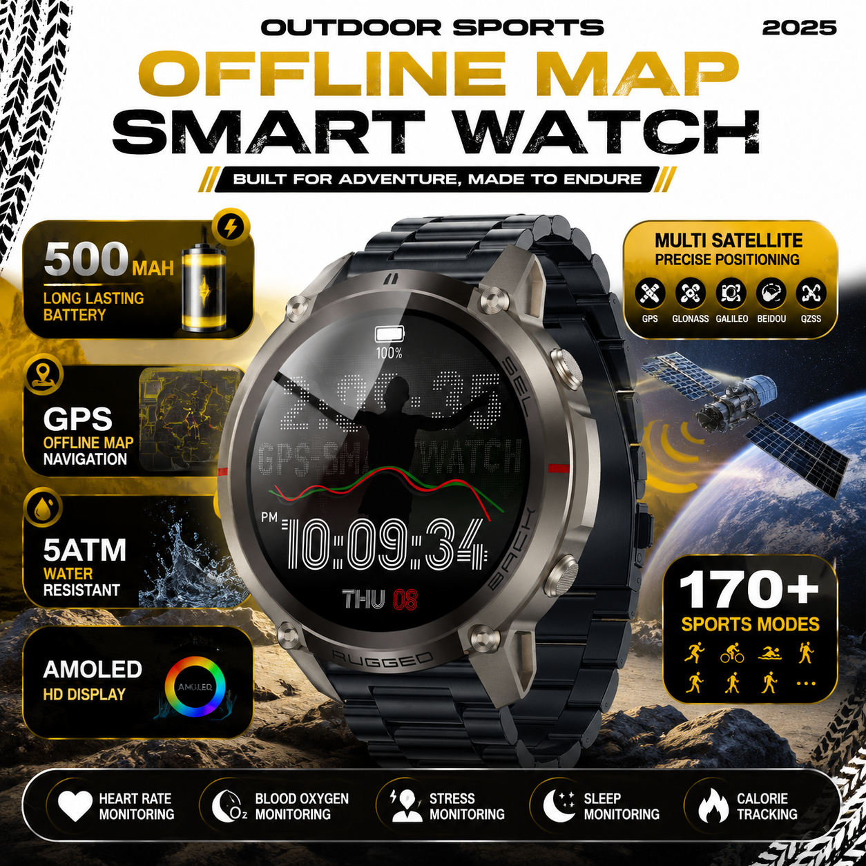 Table Tennis World - Nowy smartwatch sportowy z GPS, nawigacja