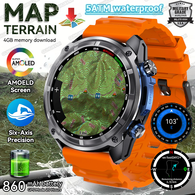 Table Tennis World - Smartwatch GPS z mapami terenu na
