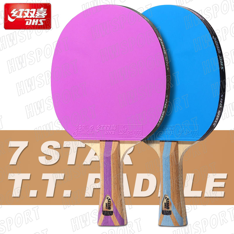 Table Tennis Forehand Rubber - DHS 6 gwiazdek kolor rakieta do