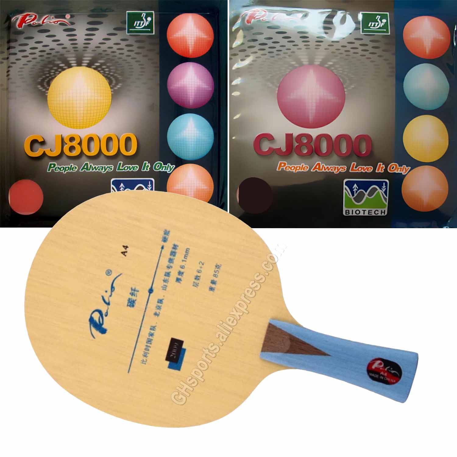 Table Tennis Grip Types - Rakieta Pro Combo Palio A4 A