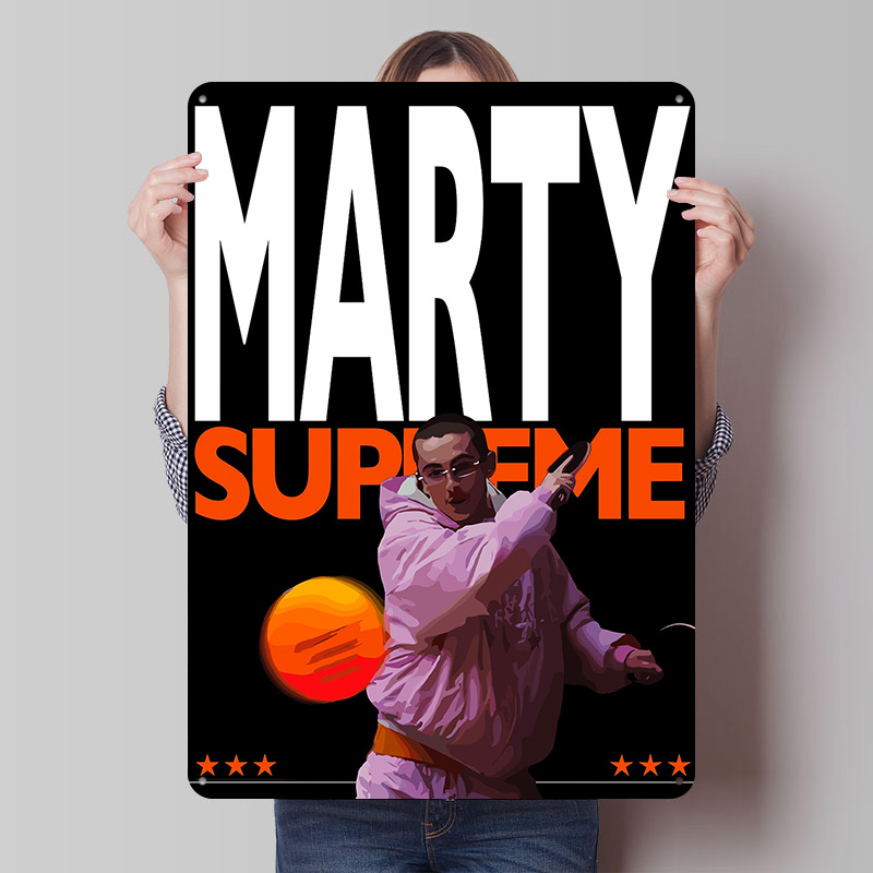 Table Tennis Marty Supreme - Plakat z blachy Marty Supreme z