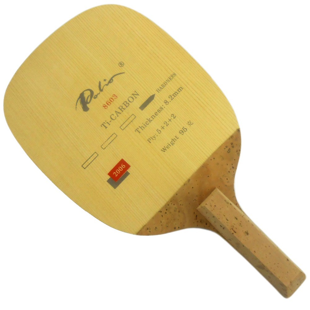 Table Tennis Forehand Rubber - PALIO 8603 Carbon Titanium rakietka do