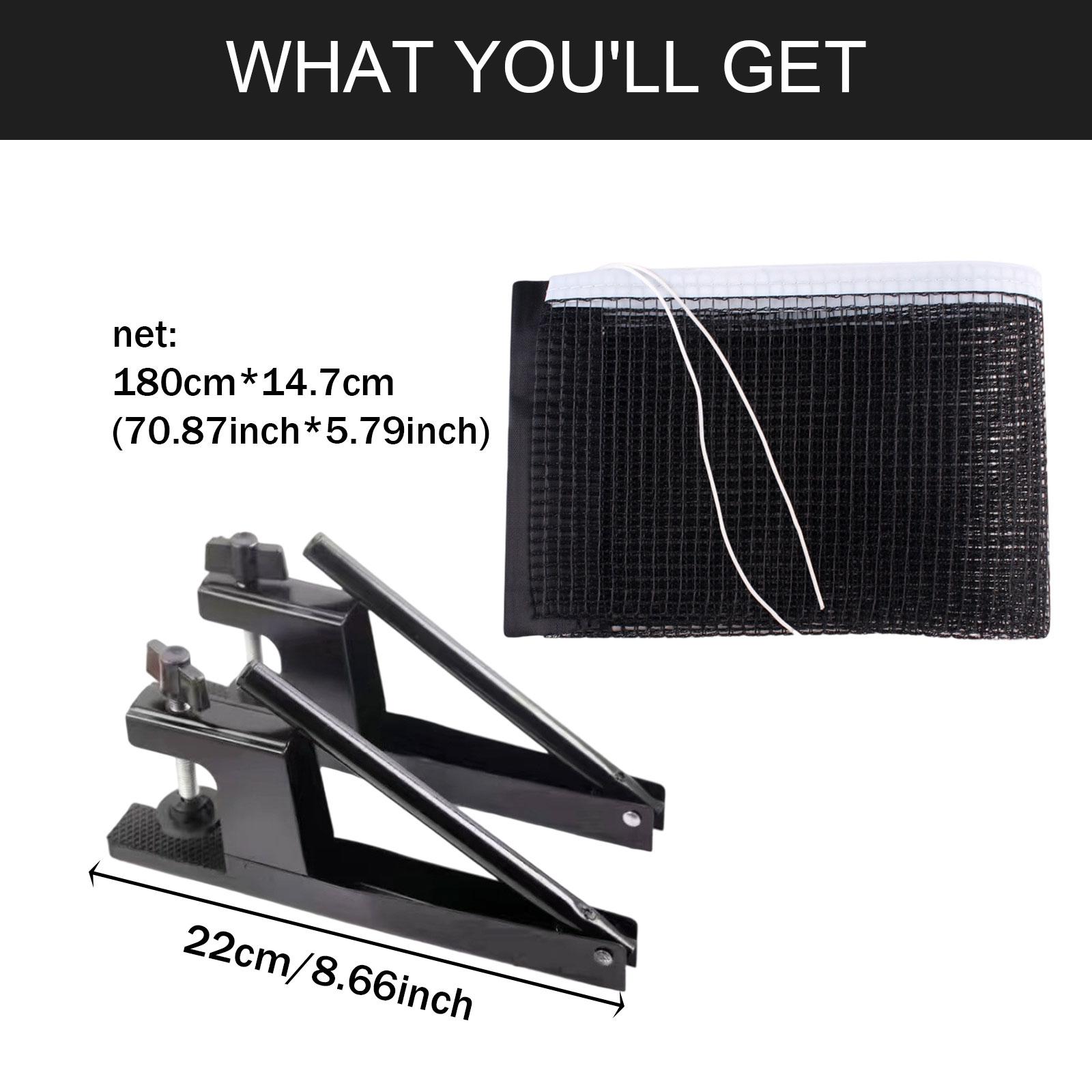 Table Tennis Net Set - Składana siatka i słupek do tenisa