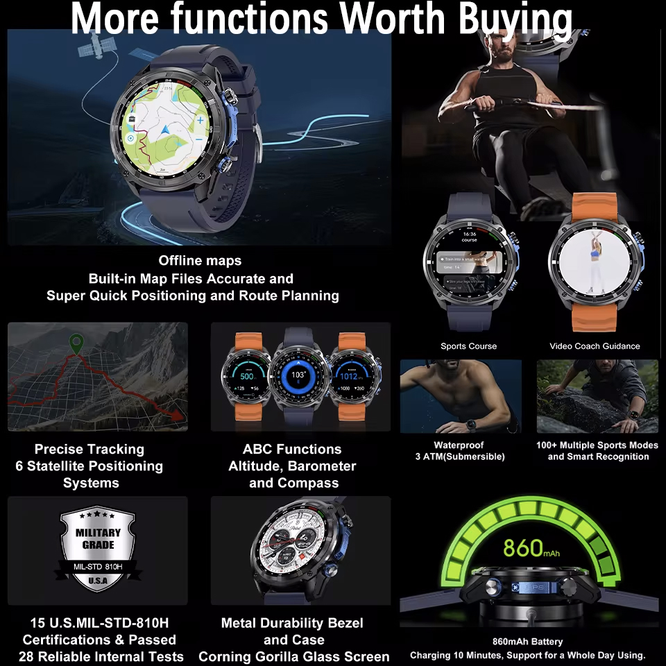 Smartwatch GPS z mapami terenu – Table Tennis World recenzja i cena