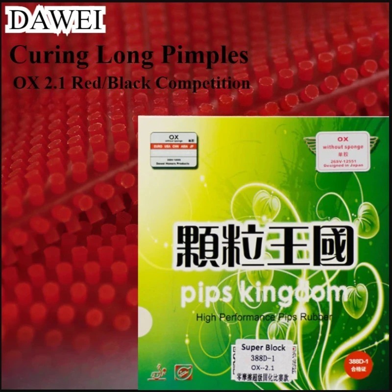 DAWEI 388d-1 Gumka do tenisa s – Table Tennis Forehand Rubber recenzja i cena