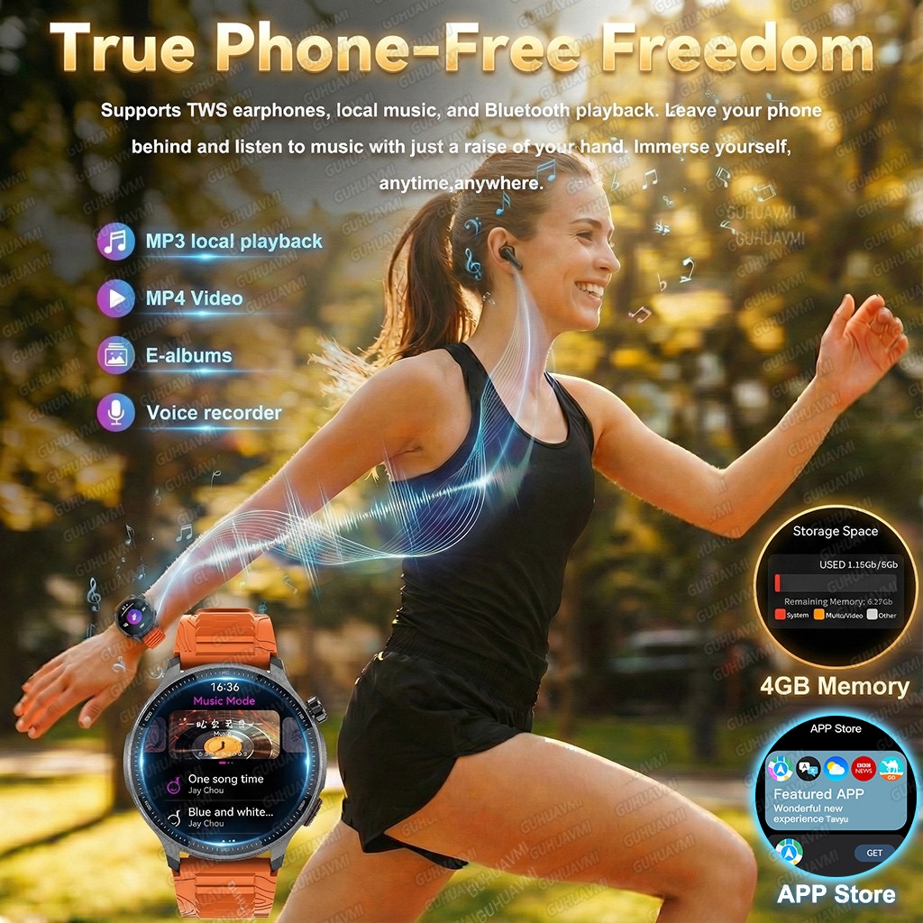 NOWY Smartwatch z pamięcią 4G, – Table Tennis World recenzja i cena
