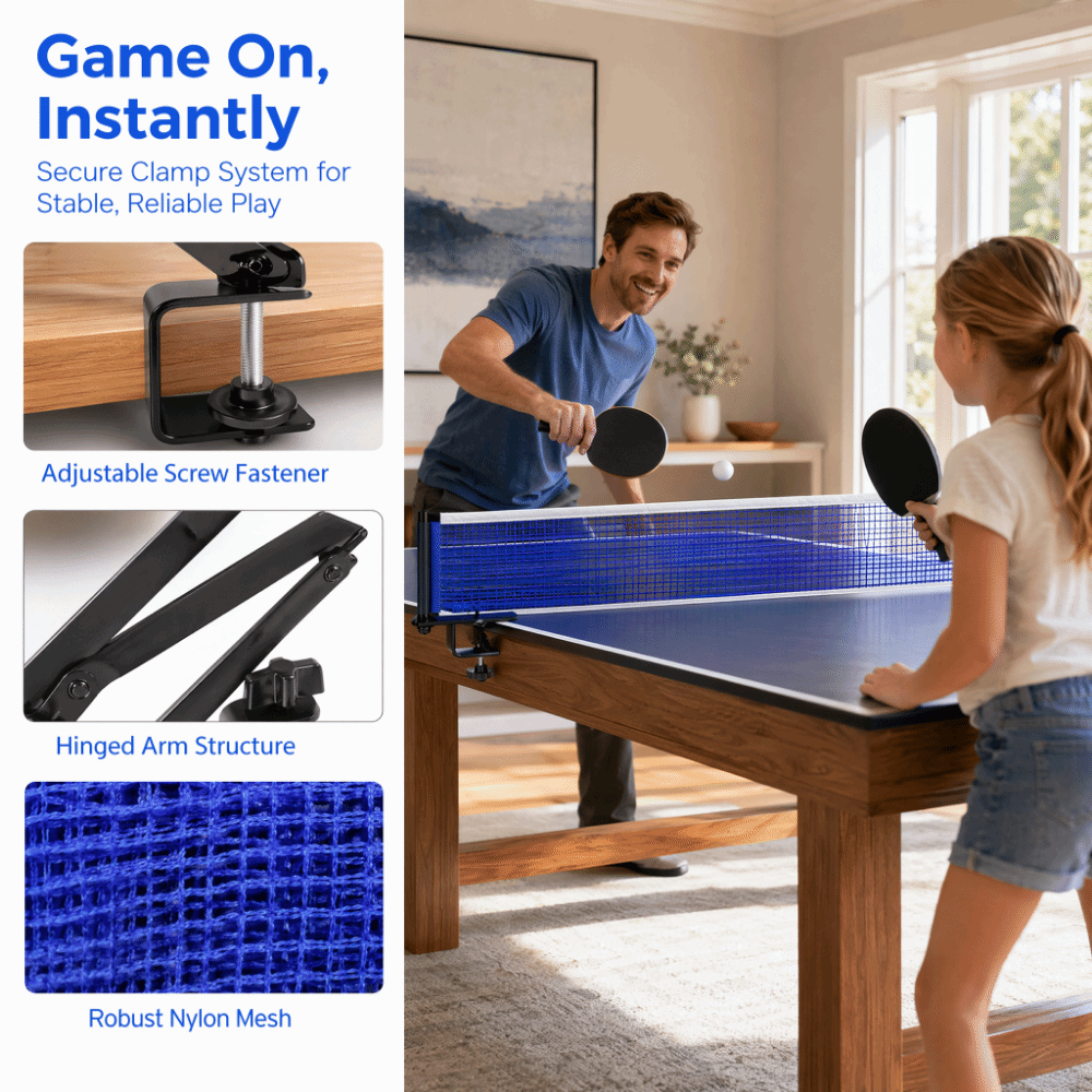 Nylonowa siatka do tenisa stoł – Table Tennis Net Set recenzja i cena