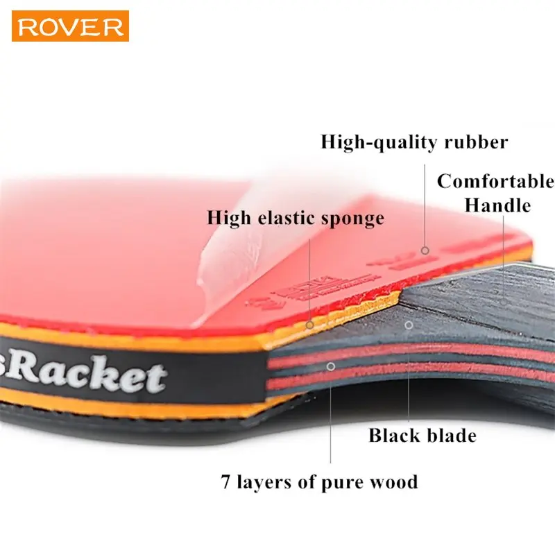 Rakieta do tenisa stołowego 5/ – Table Tennis Forehand Rubber recenzja i cena